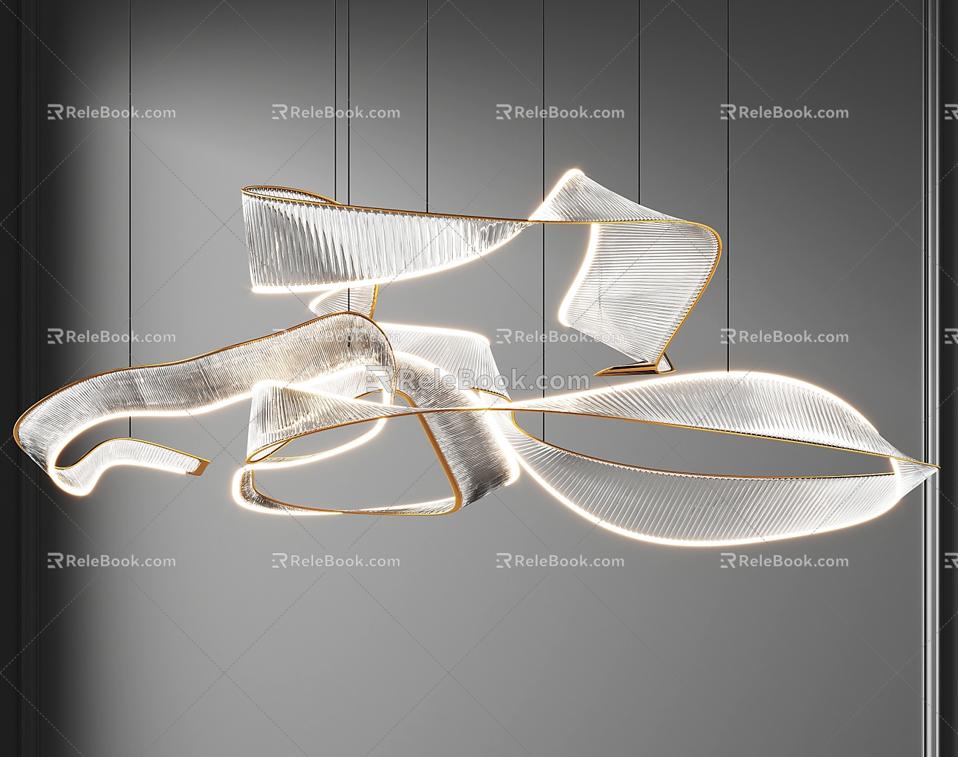 Art chandelier chandelier crystal chandelier hall chandelier hotel chandelier 3d model