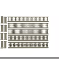 Various Decorative Railings With Intricate Baluster Designs And Classic Patterns For Building Decor