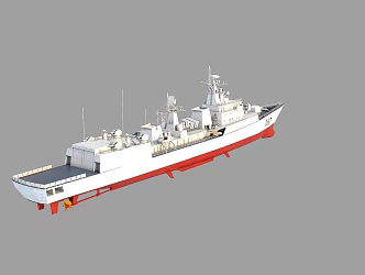 Shenzhen missile destroyer Lvhai class 051B missile destroyer Chinese Navy missile destroyer 167 3d model
