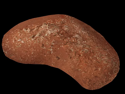 Reddish Brown Rockery Stone With Textured Surface For Garden Landscape Decoration 3d model