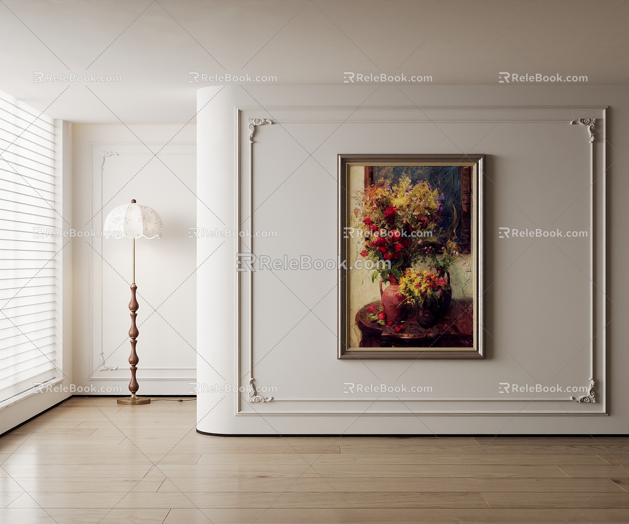 American decorative painting 3d model