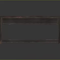 Dark Brown Wooden Coffee Table With Two Tier Shelf And Simple Design
