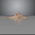 Dramatic Mountainous Terrain Showcasing Rugged Canyons Winding Ridges And Detailed Surface Texture