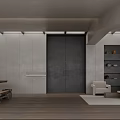 Modern Living Room Interior With White Sofa Coffee Table Neutral Tones And Artwork