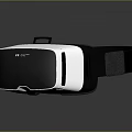 White And Black VR Headset With Ergonomic Headband Electronic Device Design