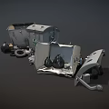 Damaged Public Trash Bins With Tires And Waste Materials Scattered Around