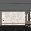 Modern Front Desk Showroom Front Desk 3d model