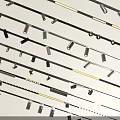 Modern Downlights And Spotlights On Track System For Home Lighting Design