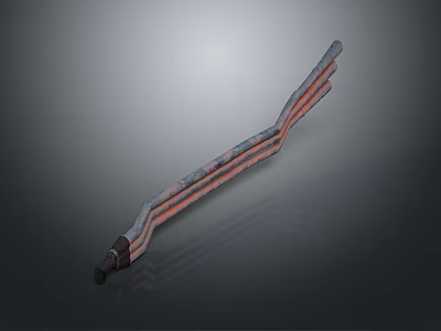 Practical Household Daily Living Tool With Long Striped Handle And Ergonomic Design For Home Use 3d model