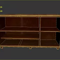 Brown Wooden Display Bookshelf With Multiple Open Shelves And Sturdy Legs