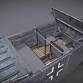 Vintage Military Open Top Vehicle Featuring Spare Tire And Dark Exterior Design