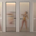 Different Types Of Interior Glass Doors With Frosted Striped Perforated And Transparent Styles