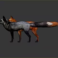 Game and Movie Character Design Featuring Orange And Gray Foxes With Realistic Fur