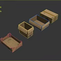 Practical Household Cardboard Storage Boxes in Various Sizes for Home Organizing