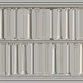 Classical Roman Columns In Double Layer Arrangement With Ornate Capital Details For Interior Design