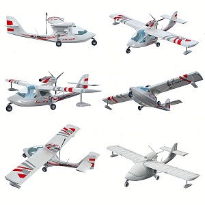 Modern Helicopter Water Propeller Aircraft Helicopter Water Propeller Helicopter Creative Hang Glider 3d model