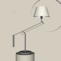 metal table lamp 3d model