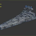 Space Aerospace Spaceship 3D Model Structure With Multiple Decks And Detailed Design