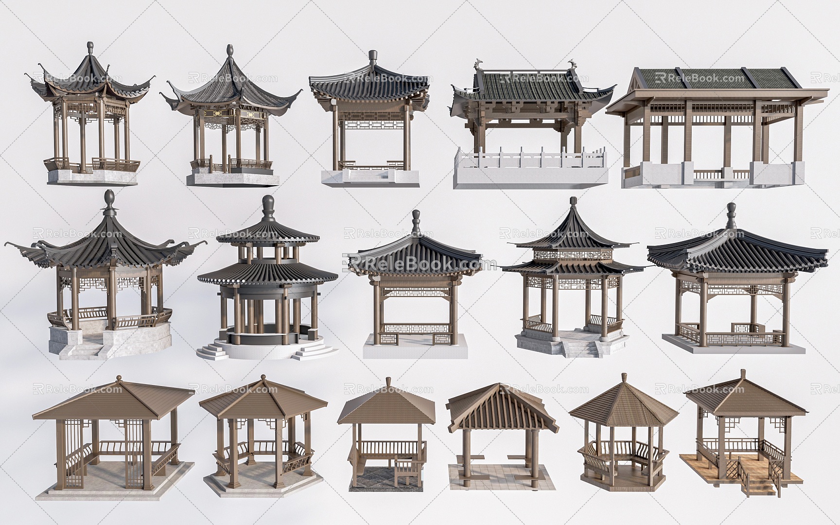 Chinese Style Landscape Pavilion Chinese Style Pavilion Chinese Style Pavilion Ancient Pavilion Antique Pavilion 3d model