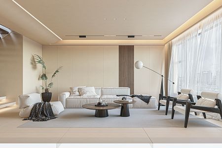 modern living room 3d model