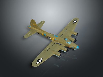 Modern fighter bomber long-range bomber fighter 3d model