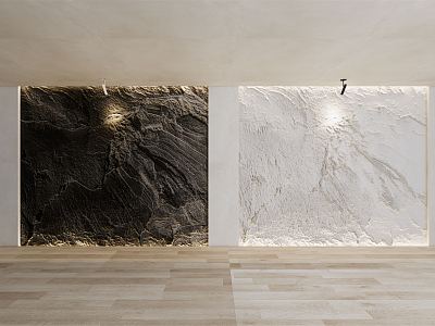 Modern wall rubble wall cement board natural stone wall texture wall model