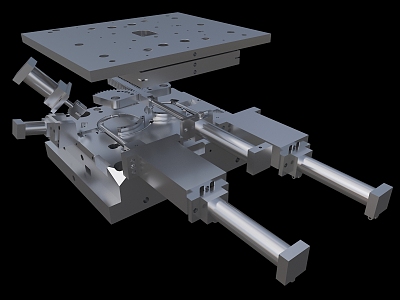 Pipe industry mold structure equipment structure 3d model