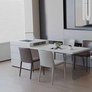 Modern table combination 3d model