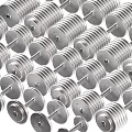 Silver Metal Dumbbells For Fitness Training With Weight Plates And Different Sizes
