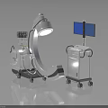 Mobile AXIOM C arm X ray System With Display Monitor And Control Console