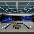 Modern Public Service Hall Featuring Service Counters Waiting Seats And Digital Information Displays