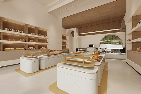 Qui Dessert Bakery Sweet Shop Cake Shop 3d model