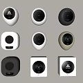 Various Designed Washing Machines With Different Colors And Control Panels On Light Background