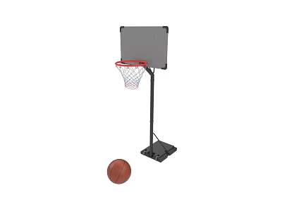 Portable Basketball Hoop Sports Equipment With Stable Base And Ball 3d model