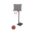 Portable Basketball Hoop Sports Equipment With Stable Base And Ball