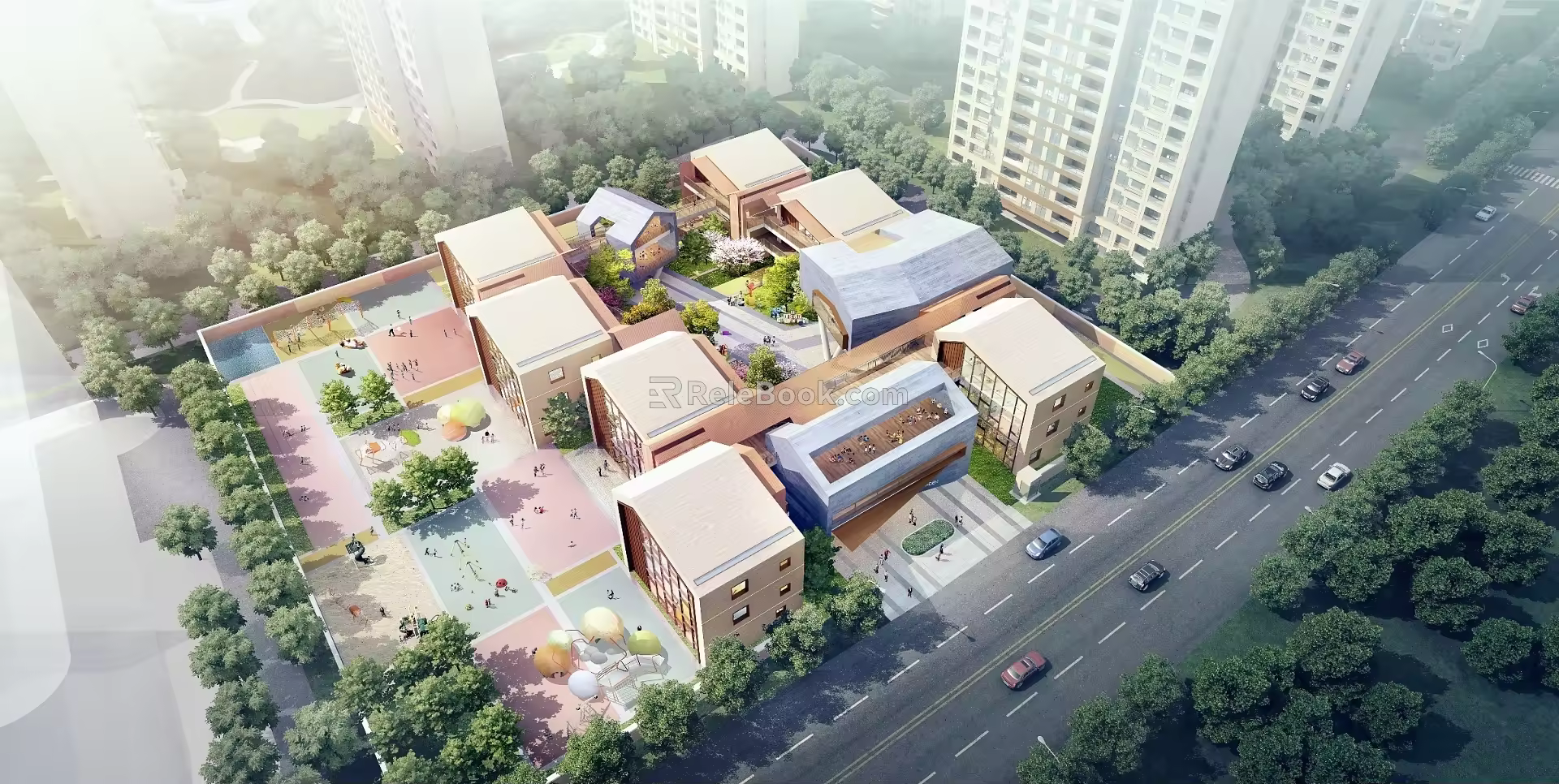 Modern Kindergarten Architecture Shanghai Nanqiao Kindergarten 3d model