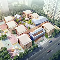 Modern Kindergarten Architecture Shanghai Nanqiao Kindergarten 3d model