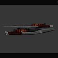 Different Weapons Types Including Curved Blade Knife With Red Black Handle and Folding Knife