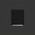 Black Tall Metal Household Bin With Open Top Slot And Functional Design