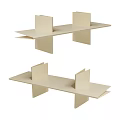 Elegant Modern Cabinet Shelf Design With Geometric Structure For Home Storage 3d model