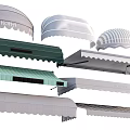 Outdoor Awnings With Various Colors Striped Patterns And Scalloped Edge Designs