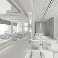 Modern Sales Office Interior With Wooden Elements Spacious Layout Sofa Seating And Natural Light
