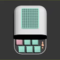 Colorful Pixel Screen Daily Life Device With White Body And Soft Buttons For Desktop Use
