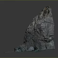 Wooden Stone Natural Landscape Model With Rock Cave And Mossy Surface