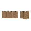 Natural Bamboo Fence With Traditional Slat Panels For Outdoor Garden