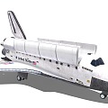 Space shuttle Endeavour space vehicle 3d model