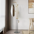 Modern Coat Rack In Contemporary Living Room