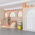 Children Castle Themed Stage With Toys And Blocks