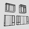 Modern Bay Window 3d model