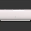 Modern White Wall Mounted Air Conditioner Unit With Grille And Sleek Design